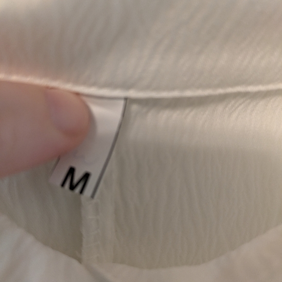 White Dress/Cover-up Size Medium. - Picture 3 of 3